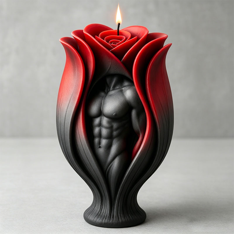 Rose Muscle Man Body Candle Si - Resin Art Furniture recension och pris