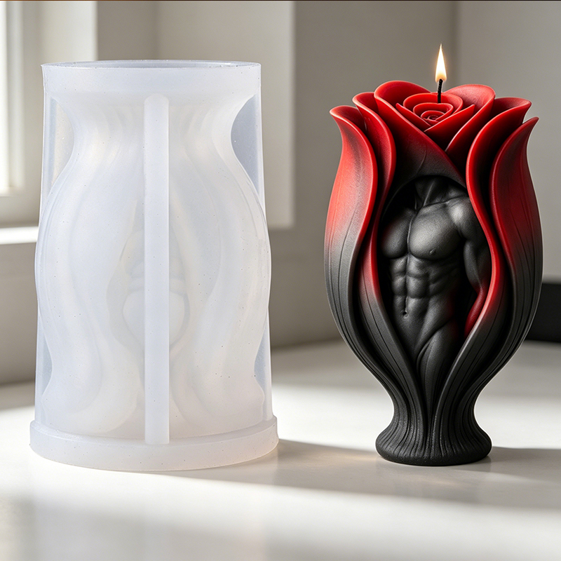 Rose Muscle Man Body Candle Si - Resin Art Furniture recension och pris