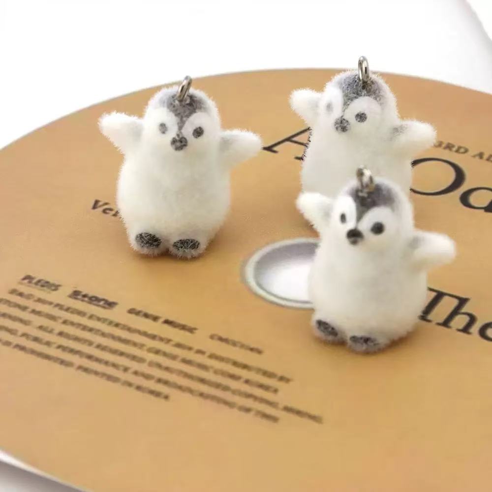 5pcs Flocking Small Penguin Re - Resin Art Handmade recension och pris