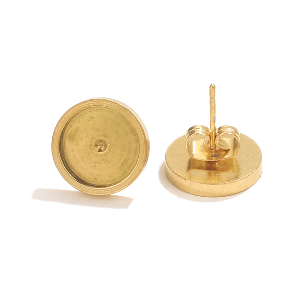 10pcs Stainless Steel Gold Ear - Resin Art Handmade recension och pris